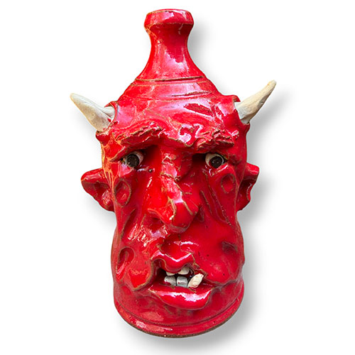 Tim Whitten 8" Devil Face Jug DP6102